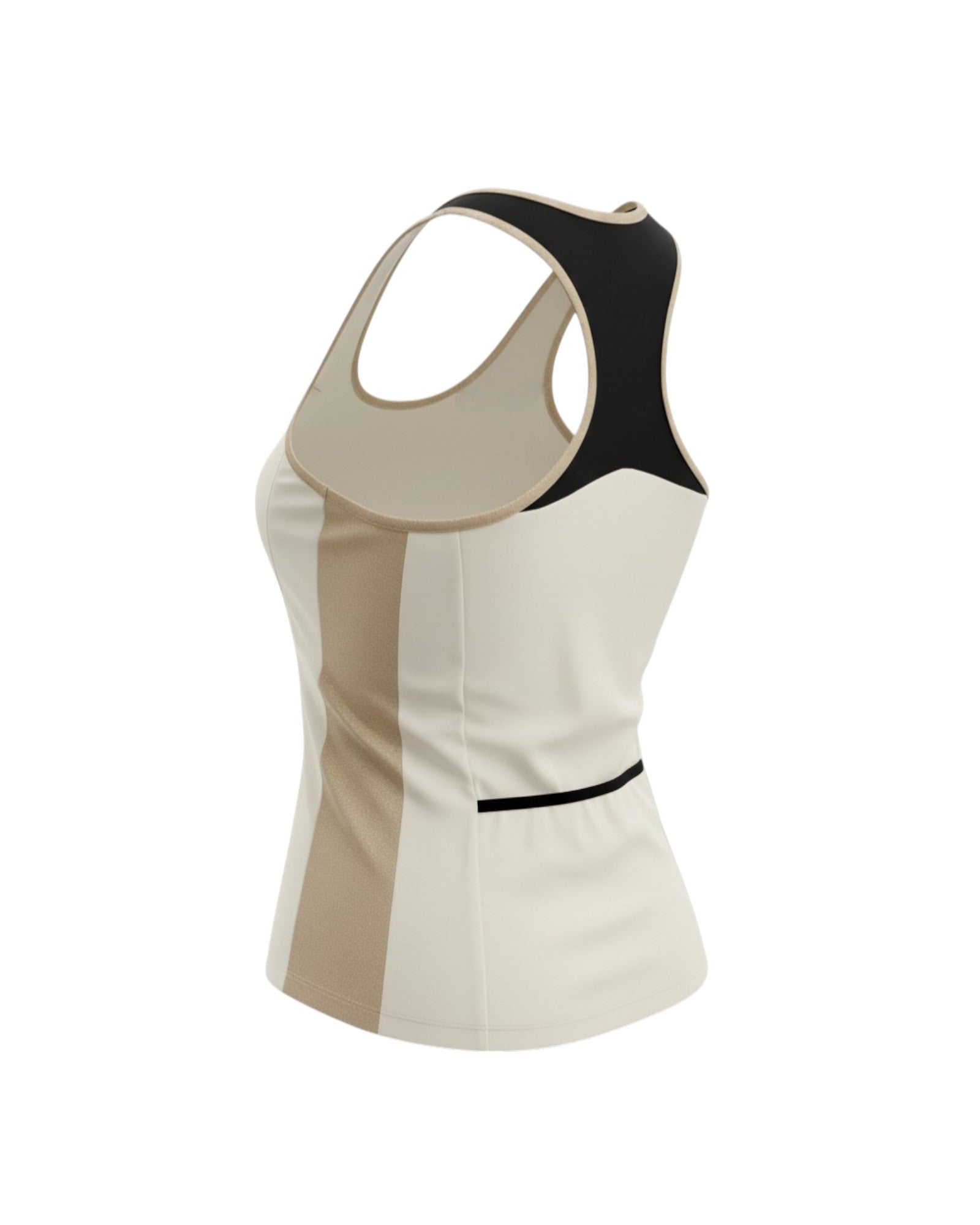 Golden Court Tank – Black/White/Gold - Padel73