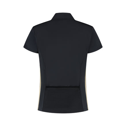 Golden Edge Zipper - Black/Gold