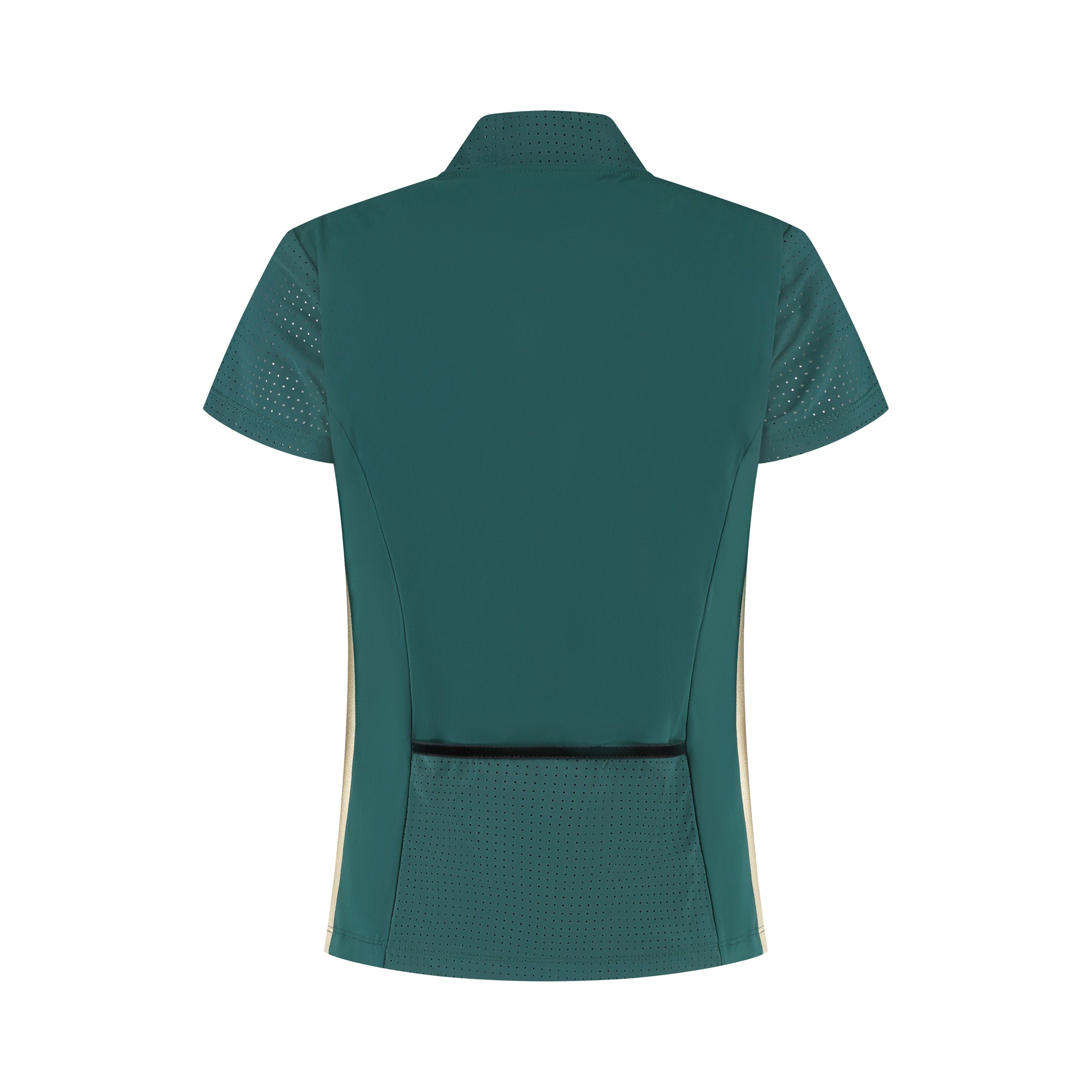 Golden Edge Zipper - Green/Gold