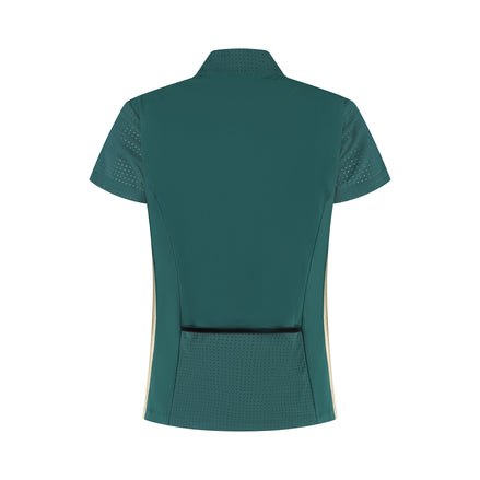 Golden Edge Zipper - Green/Gold