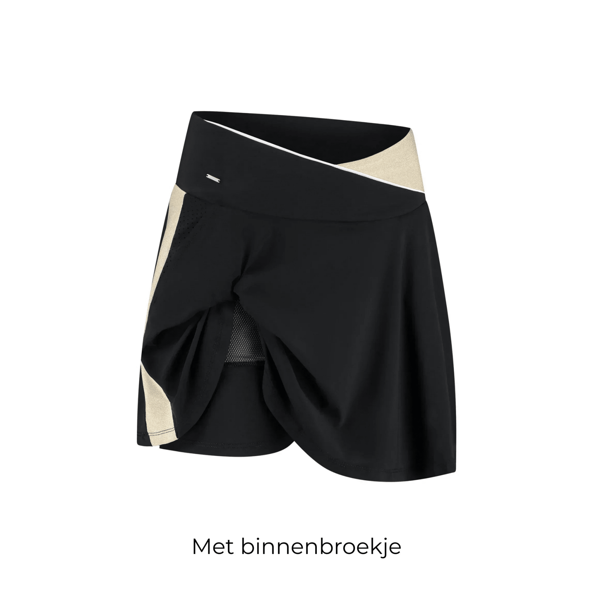 Golden Stripe Skirt - Black - Padel73