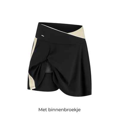 Golden Stripe Skirt - Black - Padel73